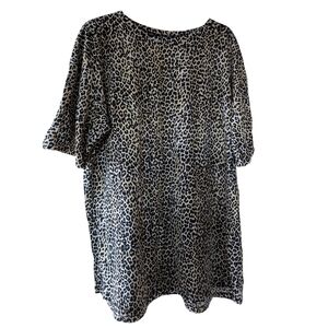 Motel Rocks Oversized Top / Dress In Leopard Print - L - NWOT